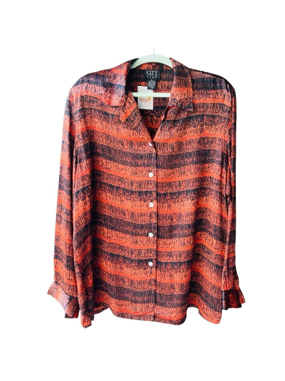 City Silk 100% Silk Blouse